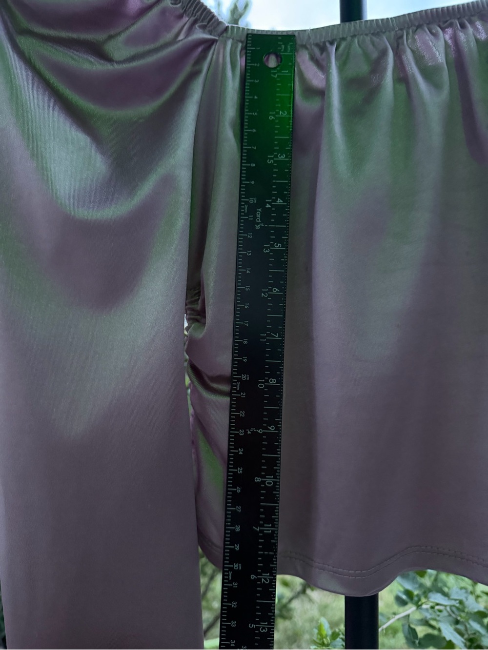 Corset Emma Mauve/ Purple Satin Puff-Sleeve Blouse by Madden NYC Size XS - Picture 11 of 15